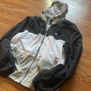 polo ralph lauren black and white windbreaker